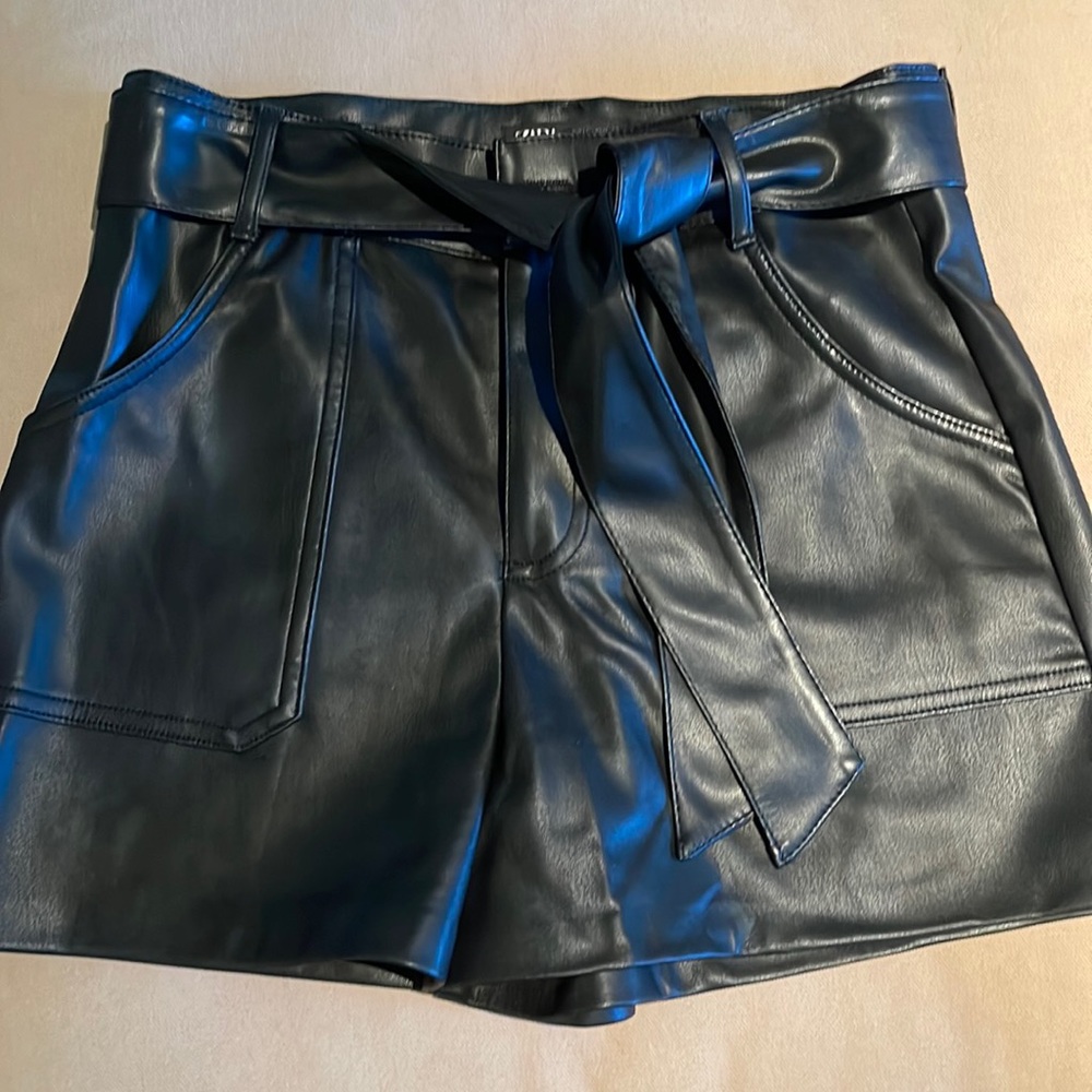 Zara faux leather shirts size medium perfect condition